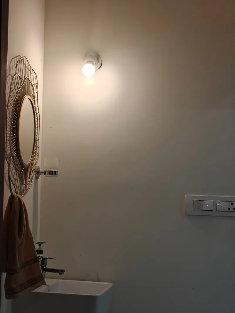 Warm lighting at The Cozy Taana, Hoskote